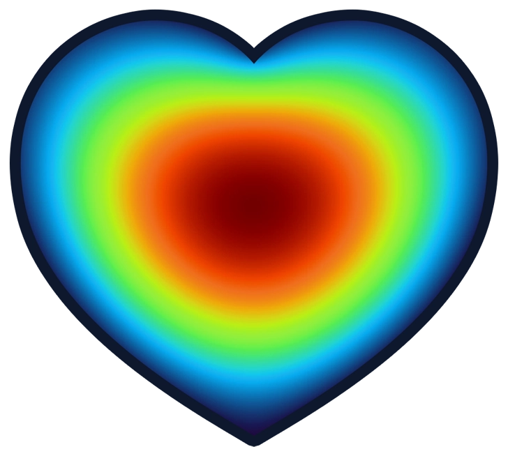 Heart-shaped logo